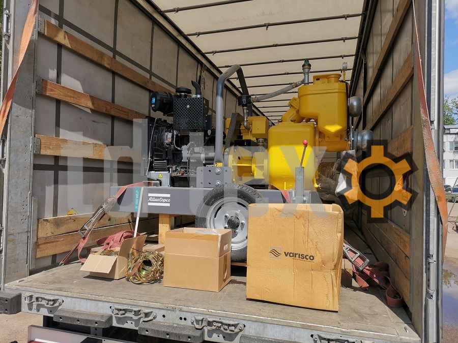 Отгрузка установки водопонижения Atlas Copco R 150WLP и аксессуаров td-tex.ru Отгрузка установки водопонижения Atlas Copco R 150WLP и аксессуаров td-tex.ru